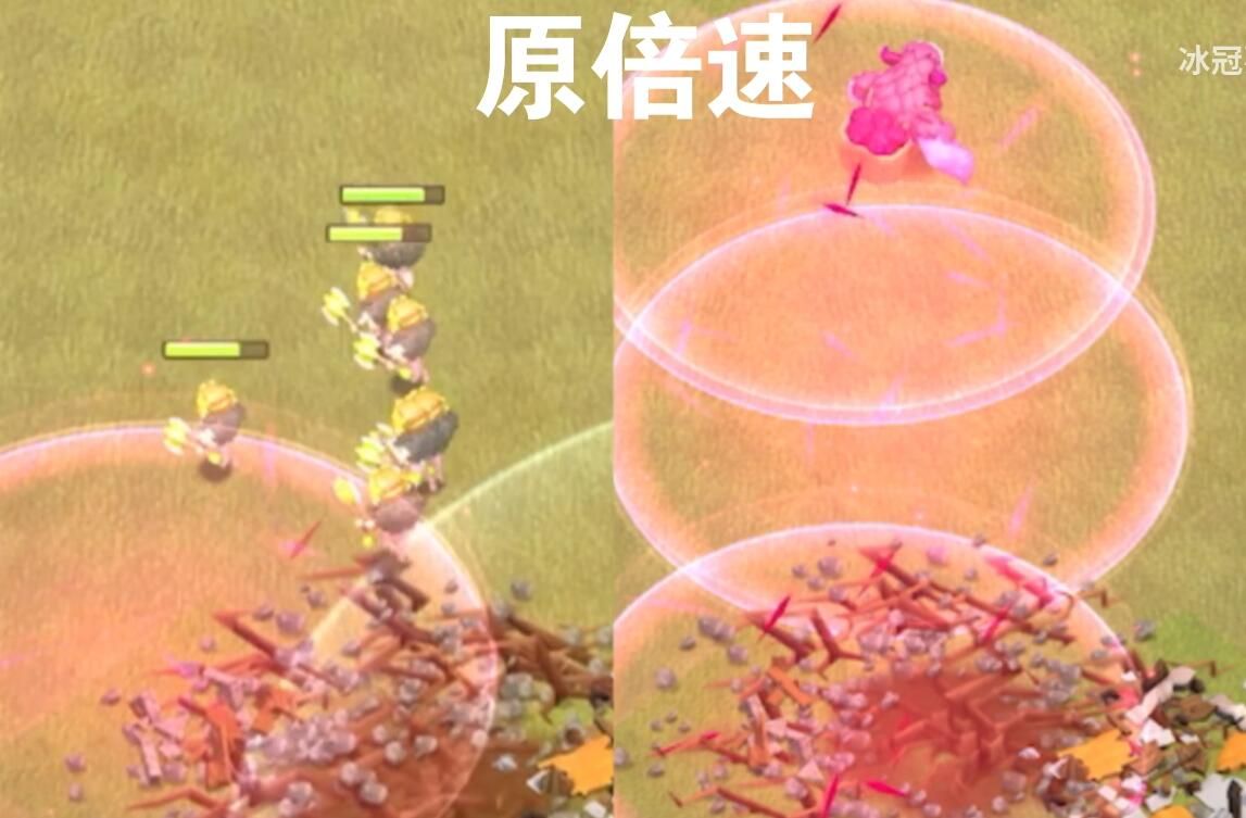 雪怪和武神在急速法术加成下的移动速度对比