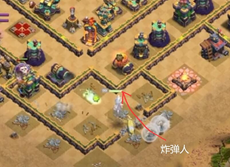 用天女龙骑士打回字阵:炸弹人开迫击炮那里的墙